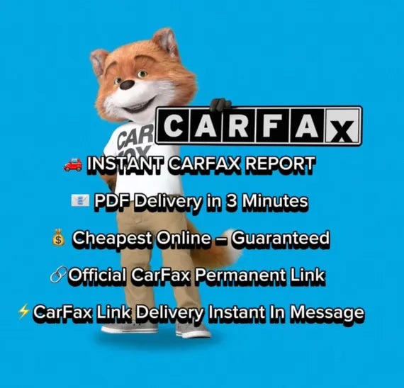 Carfax Report Sent Via PDF