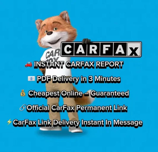 Carfax Report Sent Via PDF